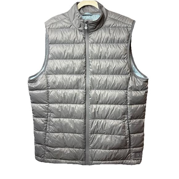 March Madness Edition Linksoul Down Vest In Gray Men's Large EUC - Picture 2 of 15